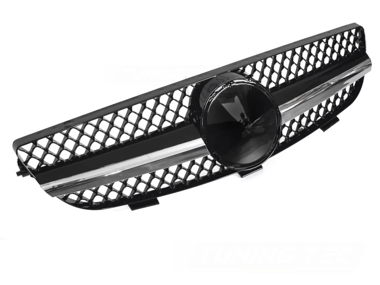 ATRAPA GRILL CHROME BLACK MERCEDES CLK W209 03-10