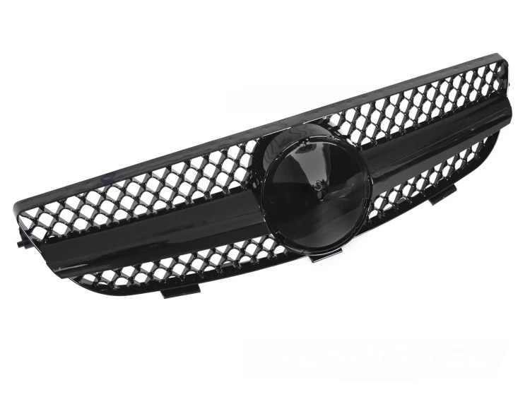 ATRAPA GRILL GLOSSY BLACK MERCEDES CLK W209 03-10