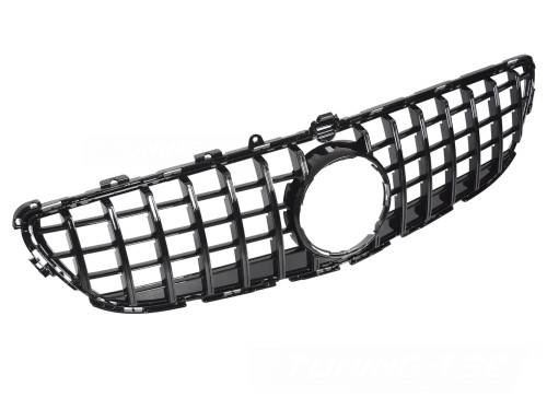 ATRAPA GRILL GLOSSY BLACK MERCEDES CLS C218 14-18 PANAMERICANA