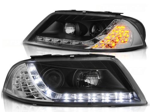 LAMPY PRZEDNIE REFLEKTORY BLACK VW PASSAT 3BG B5 FL 00-05