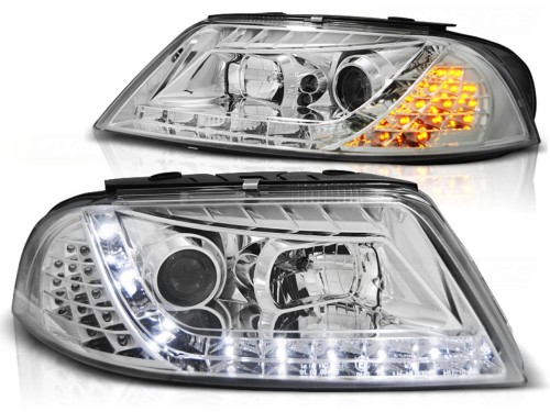LAMPY PRZEDNIE REFLEKTORY CHROME VW PASSAT 3BG B5 FL 09.00-03.05
