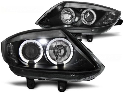 LAMPY PRZEDNIE REFLEKTORY ANGEL EYES BLACK BMW Z4 E85 E86 02-08
