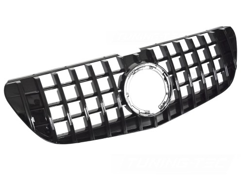 ATRAPA GRILL GLOSSY BLACK MERCEDES VITO W447 19-23 PANAMERICANA