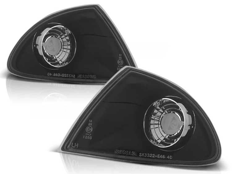 KIERUNKOWSKAZY PRZEDNIE BLACK BMW SERII 3 E46 05.98-08.01