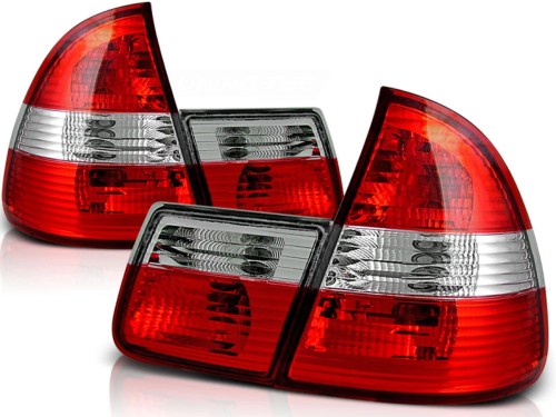 LAMPY TYLNE RED WHITE BMW SERII 3 E46 99-05 TOURING