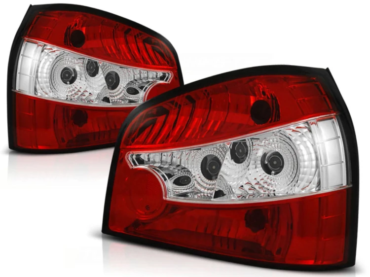 LAMPY TYLNE RED WHITE AUDI A3 8L 08.96-08.00