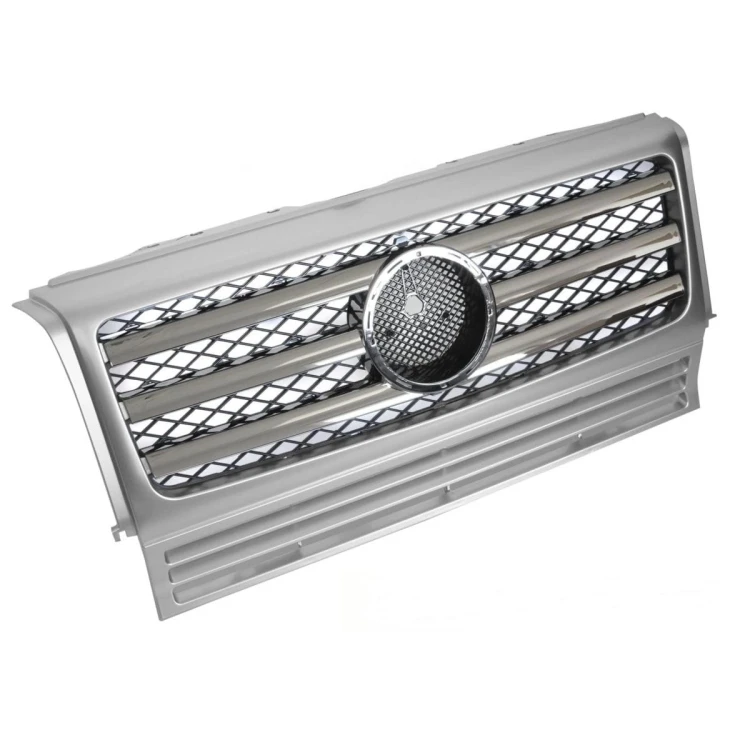 ATRAPA GRILL SILVER CHROME MERCEDES G KLASA W463 90-12 AMG