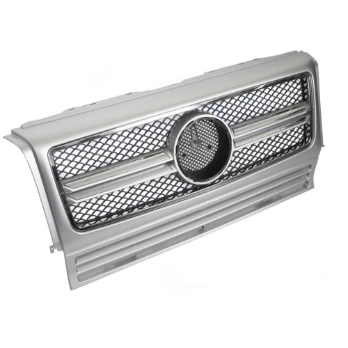 ATRAPA GRILL SILVER CHROME MERCEDES G KLASA W463 90-12