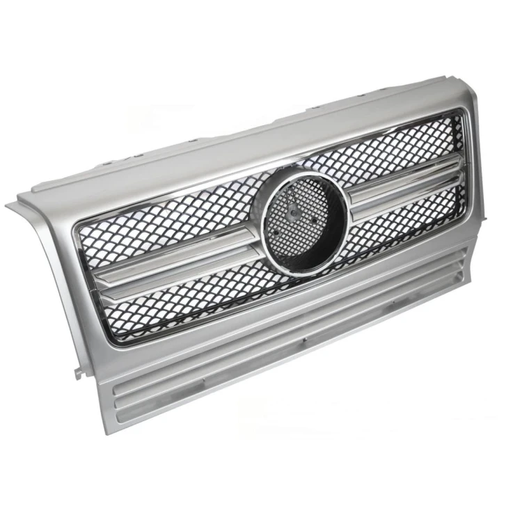 ATRAPA GRILL SILVER CHROME MERCEDES G KLASA W463 90-12