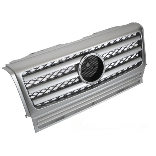 ATRAPA GRILL SILVER MERCEDES G KLASA W463 90-12 AMG
