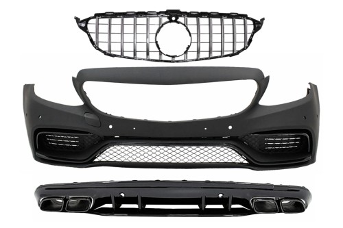 ZDERZAK PRZEDNI GRILL MERCEDES C KLASA W205 S205 (14-18) C63 AMG DESIGN
