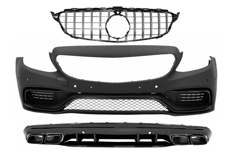 ZDERZAK PRZEDNI GRILL MERCEDES C KLASA W205 S205 (14-18) C63 AMG DESIGN