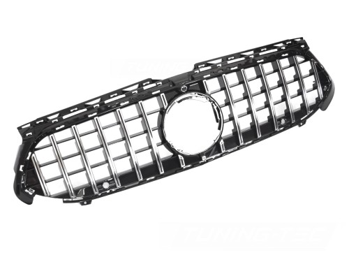 ATRAPA GRILL CHROME BLACK MERCEDES A KLASA W177 22+ PANAMERICANA