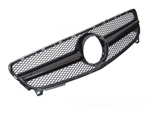 ATRAPA GRILL GLOSSY BLACK MERCEDES A KLASA W176 15-18 AMG