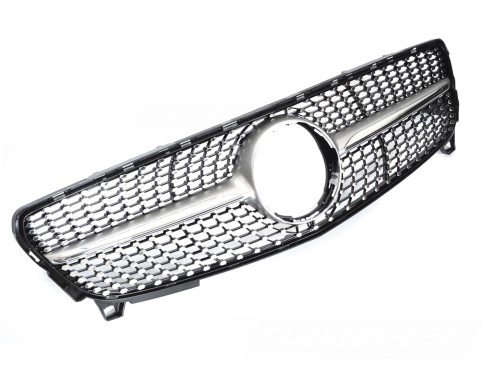 ATRAPA GRILL DIAMOND SILVER CHROME MERCEDES A KLASA W176 15-18