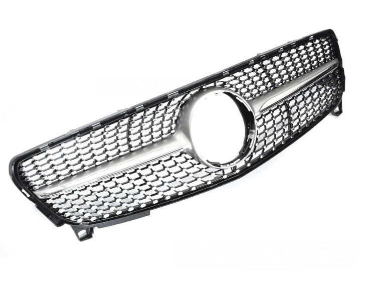 ATRAPA GRILL DIAMOND SILVER CHROME MERCEDES A KLASA W176 15-18