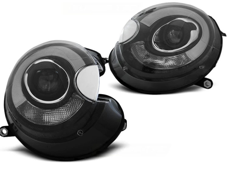 LAMPY PRZEDNIE REFLEKTORY BLACK MINI (COOPER) 06-14 LED