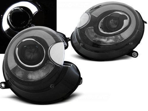 LAMPY PRZEDNIE REFLEKTORY BLACK MINI (COOPER) 06-14 LED