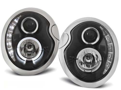 LAMPY PRZEDNIE REFLEKTORY BLACK MINI COOPER 05.01-10.06
