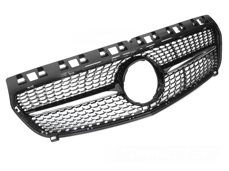 ATRAPA GRILL DIAMOND BLACK CHROME MERCEDES A KLASA W176 12-15