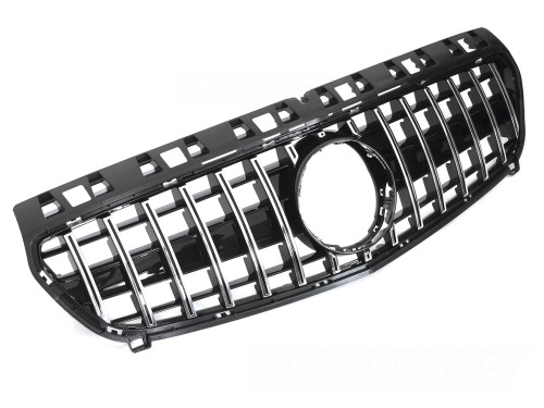 ATRAPA GRILL BLACK CHROME MERCEDES A KLASA W176 12-15 PANAMERICANA
