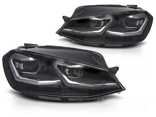 LAMPY PRZEDNIE REFLEKTORY SILVER SEQ DRL VW GOLF VII 17-19 LED