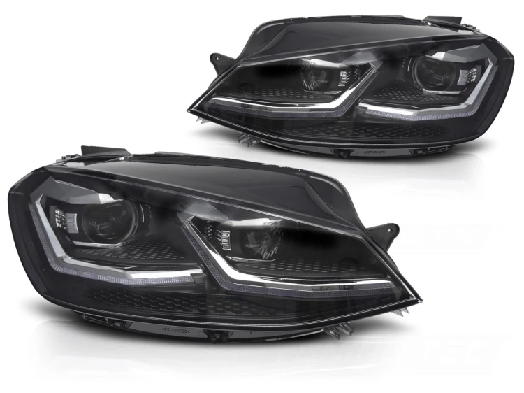 LAMPY PRZEDNIE REFLEKTORY SILVER SEQ DRL VW GOLF VII 17-19 LED