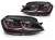 LAMPY PRZEDNIE REFLEKTORY RED SEQ DRL VW GOLF VII 13-17 LED