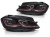 LAMPY PRZEDNIE REFLEKTORY RED LED SEQ DRL VW GOLF VII 17-19