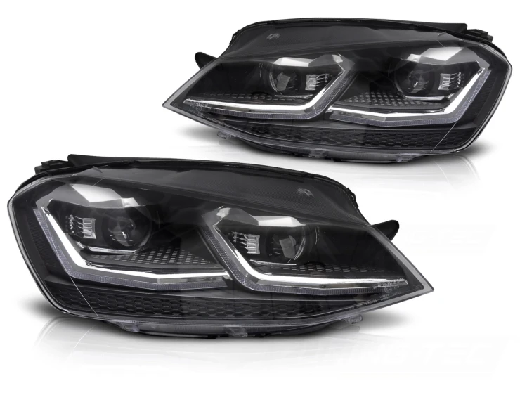 LAMPY PRZEDNIE REFLEKTORY SILVER SEQ DRL VW GOLF VII 13-17 LED