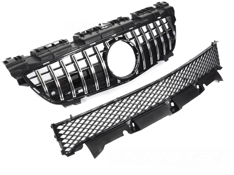 ATRAPA GRILL BLACK CHROME MERCEDES SLK R172 11-15 PANAMERICANA