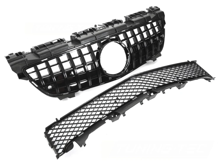 ATRAPA GRILL GLOSSY BLACK MERCEDES SLK R172 11-15 PANAMERICANA