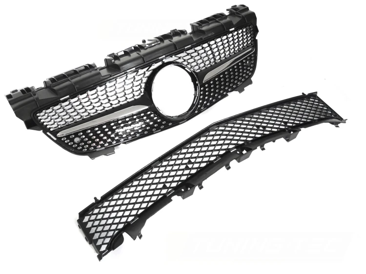 ATRAPA GRILL BLACK CHROME MERCEDES SLK R172 11-15 DIAMOND