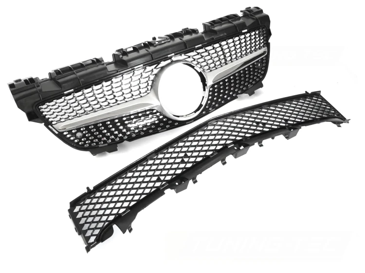 ATRAPA GRILL SILVER CHROME MERCEDES SLK R172 11-15 DIAMOND