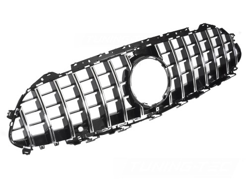 ATRAPA GRILL BLACK CHROME MERCEDES CLS C257 18-23 PANAMERICANA