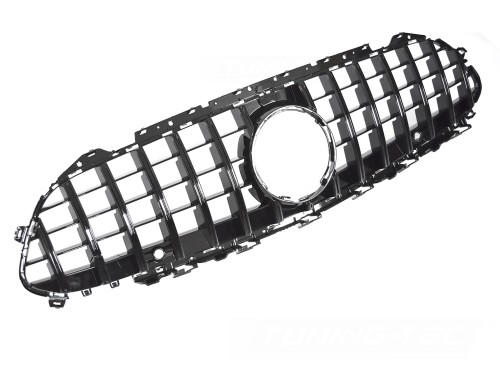 ATRAPA GRILL GLOSSY BLACK MERCEDES CLS C257 18-23 PANAMERICANA