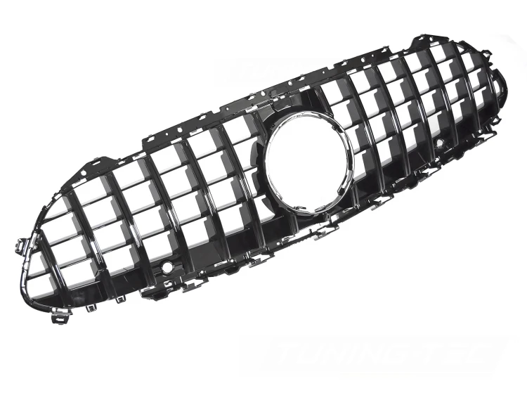 ATRAPA GRILL GLOSSY BLACK MERCEDES CLS C257 18-23 PANAMERICANA