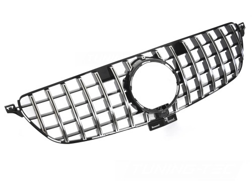 ATRAPA GRILL BLACK CHROME MERCEDES GLE W166 15-19 PANAMERICANA
