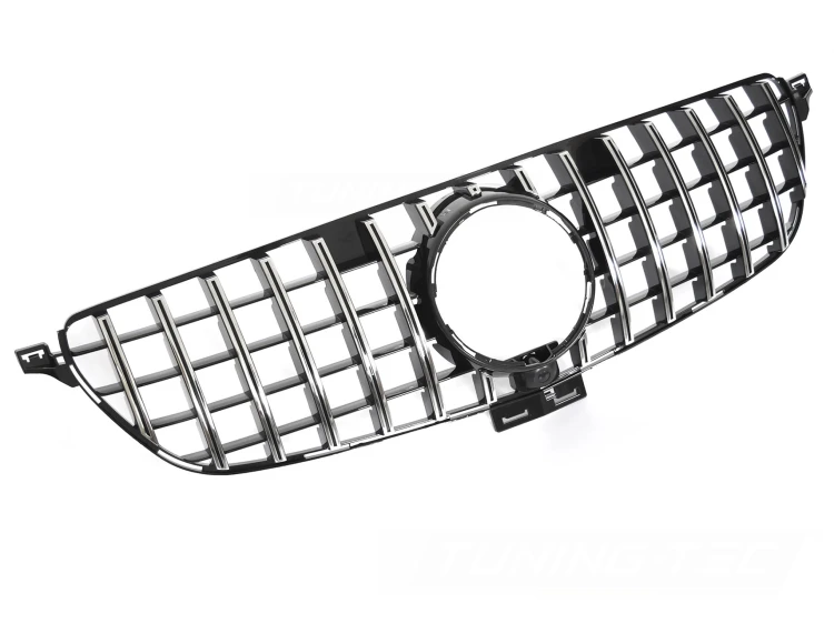 ATRAPA GRILL BLACK CHROME MERCEDES GLE W166 15-19 PANAMERICANA