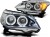LAMPY PRZEDNIE REFLEKTORY ANGEL EYES CHROME LED BMW SERII 5 E60/E61 03-07