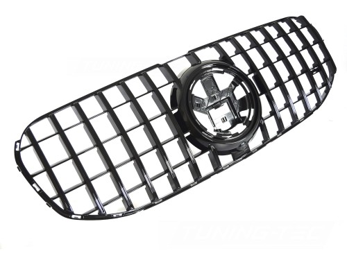 GRILL ATRAPA PANAMEIRCANA MERCEDES GLS X167 19-23 CZARNY POŁYSK