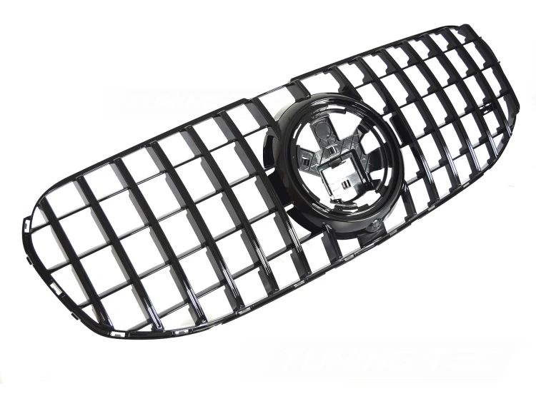 GRILL ATRAPA PANAMEIRCANA MERCEDES GLS X167 19-23 CZARNY POŁYSK