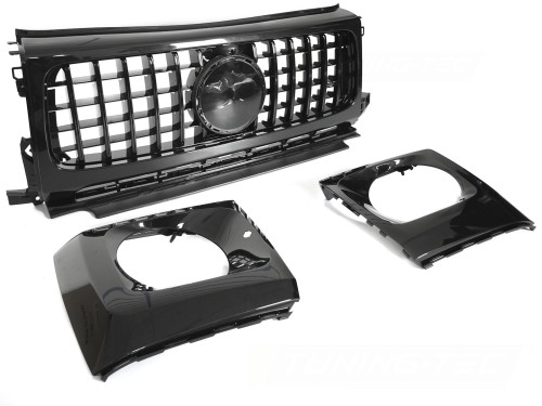 GRILL ATRAPA PANAMERICANA MERCEDES G-KLASA W464 18-24 CZARNY POŁYSK