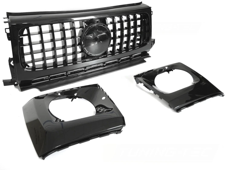 GRILL ATRAPA PANAMERICANA MERCEDES G-KLASA W464 18-24 CZARNY POŁYSK
