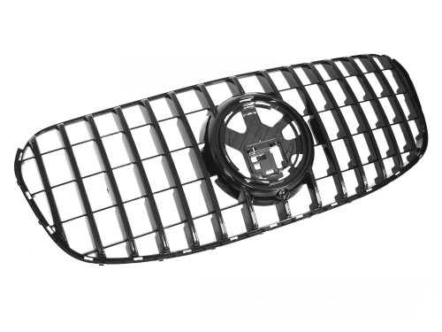 GRILL ATRAPA PANAMERICANA MERCEDES GLS X167 23+ CZARNY POŁYSK