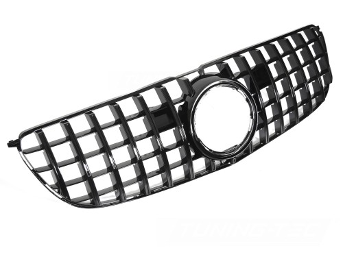 GRILL ATRAPA PANAMERICANA MERCEDES GLS X166 15-19 CZARNY POŁYSK