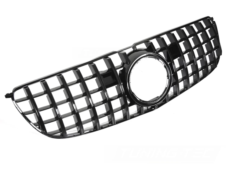 GRILL ATRAPA PANAMERICANA MERCEDES GLS X166 15-19 CZARNY POŁYSK