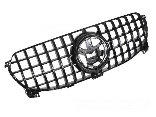 GRILL ATRAPA PANAMERICANA MERCEDES GLE W167 19-23 CZARNY POŁYSK
