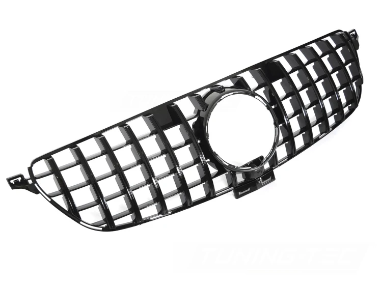 GRILL ATRAPA PANAMERICANA MERCEDES GLE W166 15-19 CZARNY POŁYSK