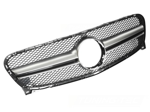 GRILL ATRAPA AMG MERCEDES GLA X156 13-16 SREBRNY